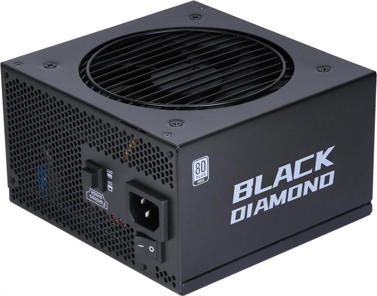 Alt view image 6 of 7 - SAMA Black Diamond 1000W 80plus Gold PC Power Supply 80Plus Gold Certified Full Modular with 14CM Silent Fan PCI-e 5.0 12VHPWR 10 Year Warranty
