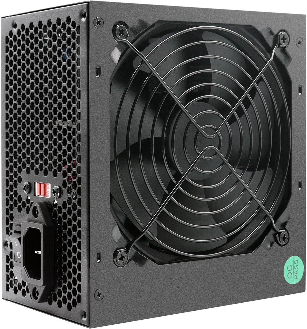 Alt view image 3 of 7 - 800W Power Supply 80 Plus Gold PSU Standard ATX Computer Power Supplies Non Modular Build-in 120MM Ultra-Quiet FDB Fan with 115/230V Switch for Desktop Gaming PC Server