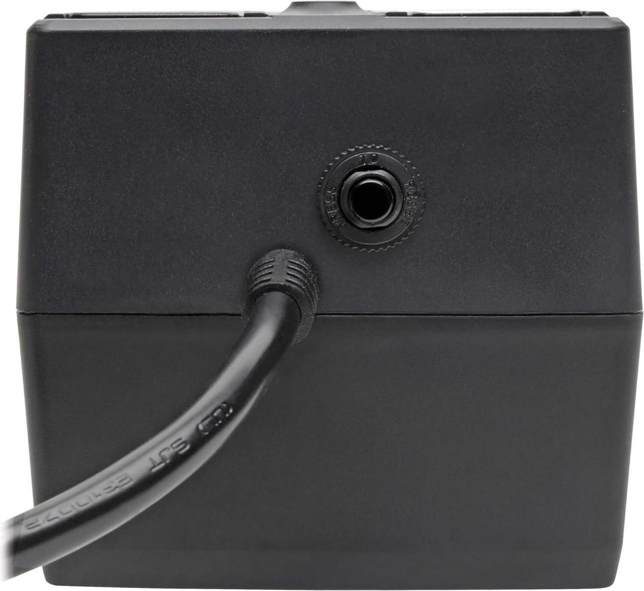Alt view image 4 of 5 - Tripp Lite 600VA Small UPS Battery Backup Surge Protector, 10 Outlets, Ethernet Protection, Uninterrupted Power Supply, Home UPS, 3-Year Manufacturer's Warranty & $100,000 Insurance (INTERNET600U)