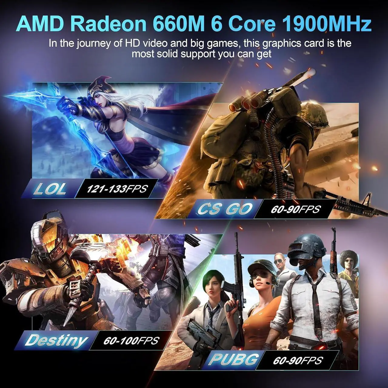 Alt view image 7 of 7 - Beelink EQR6 Mini PC, AMD Ryzen 6600H (6C/12T, Up to 4.5GHz), 16GB DDR5-4800MHz 500GB PCle 4.0 SSD, Mini pc Support Dual 1000M LAN, Ultra-Quiet, Built-in Power Supply, Home/Office Desktop Computer