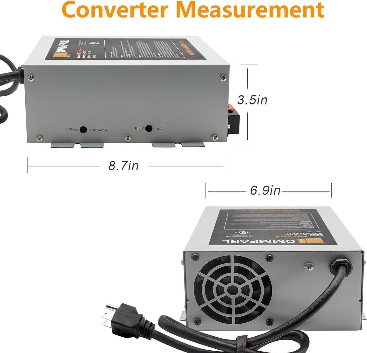 Alt view image 6 of 7 - RV Converter | Multiple Capacities | RV Power Converter | RV Battery Charger (55-AMP)