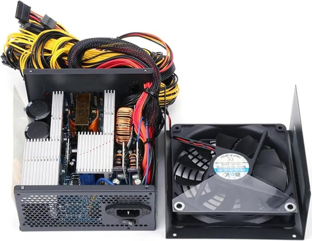 Alt view image 4 of 7 - INFRI 2000W Mining Power Supply Asic Bitcoin New Gold Power 2000W Plus ETH Power Supply ATX Mining Machine Support 8 GPU Cards PSU ATX