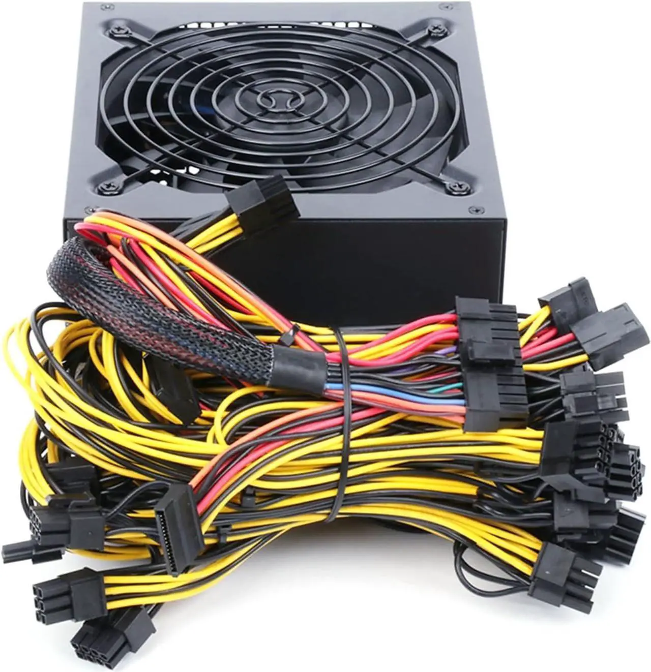 Main image of 1800W to 2000W 110V-220V ATX ETH Bitcoin Mining Power Supply 95% Efficiency Support 8 Display Cards GPU for BTC Bitcoin Miner(1800-2000W A)