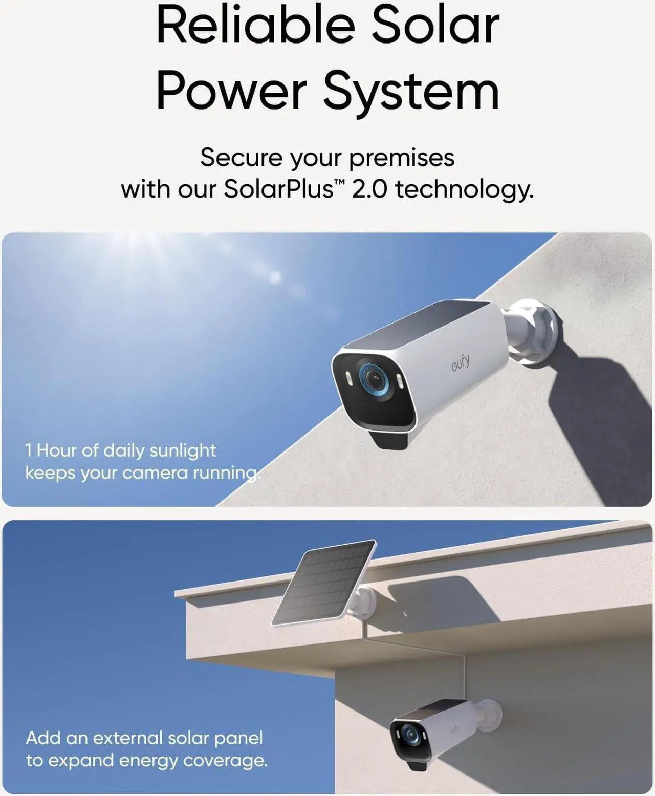 Alt view image 4 of 7 - eufy Security eufyCam S3 Pro Add-on Camera, Solar Camera Outdoor Wireless, MaxColor Night Vision, 4K Security Camera with Solar Panel, Face Recognition AI, Expandable Local Storage, No Monthly Fee