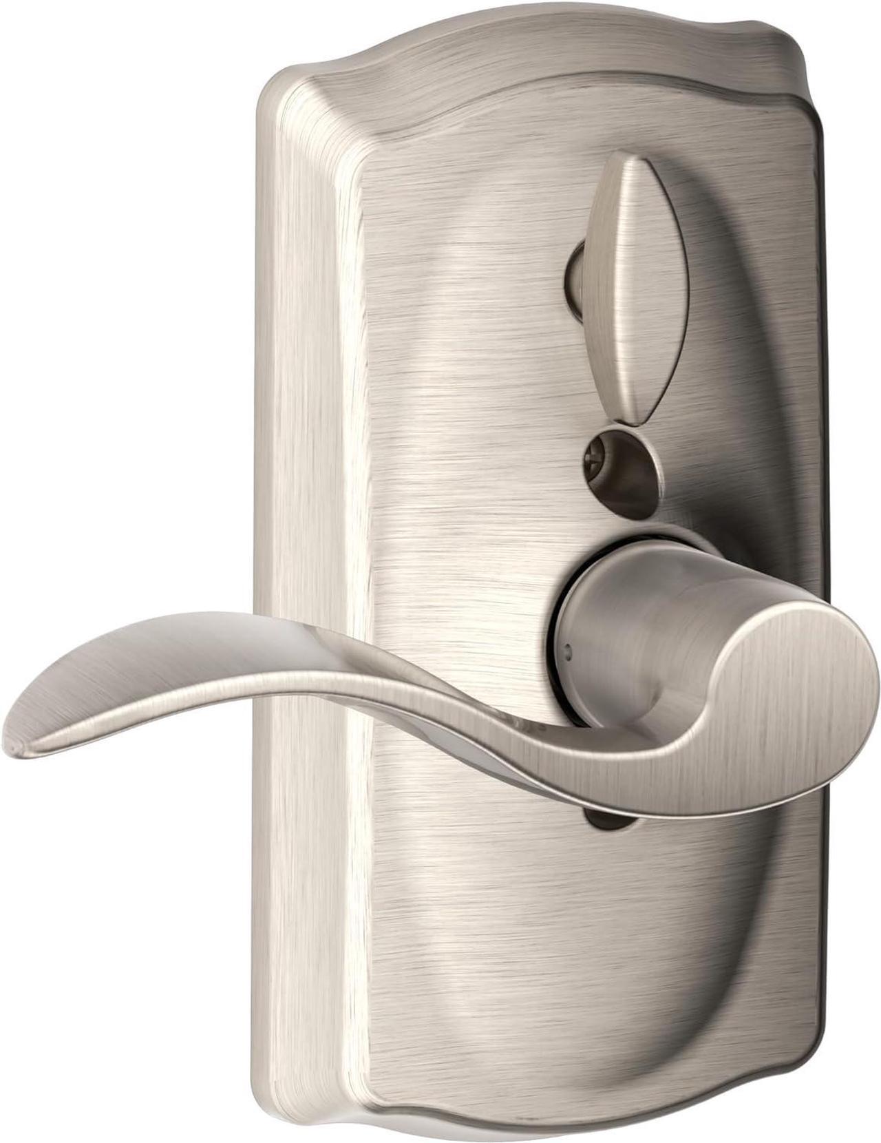 Alt view image 4 of 7 - SCHLAGE FE595 CAM 619 ACC Camelot Keypad Entry with Flex-Lock and Accent Levers, Satin Nickel