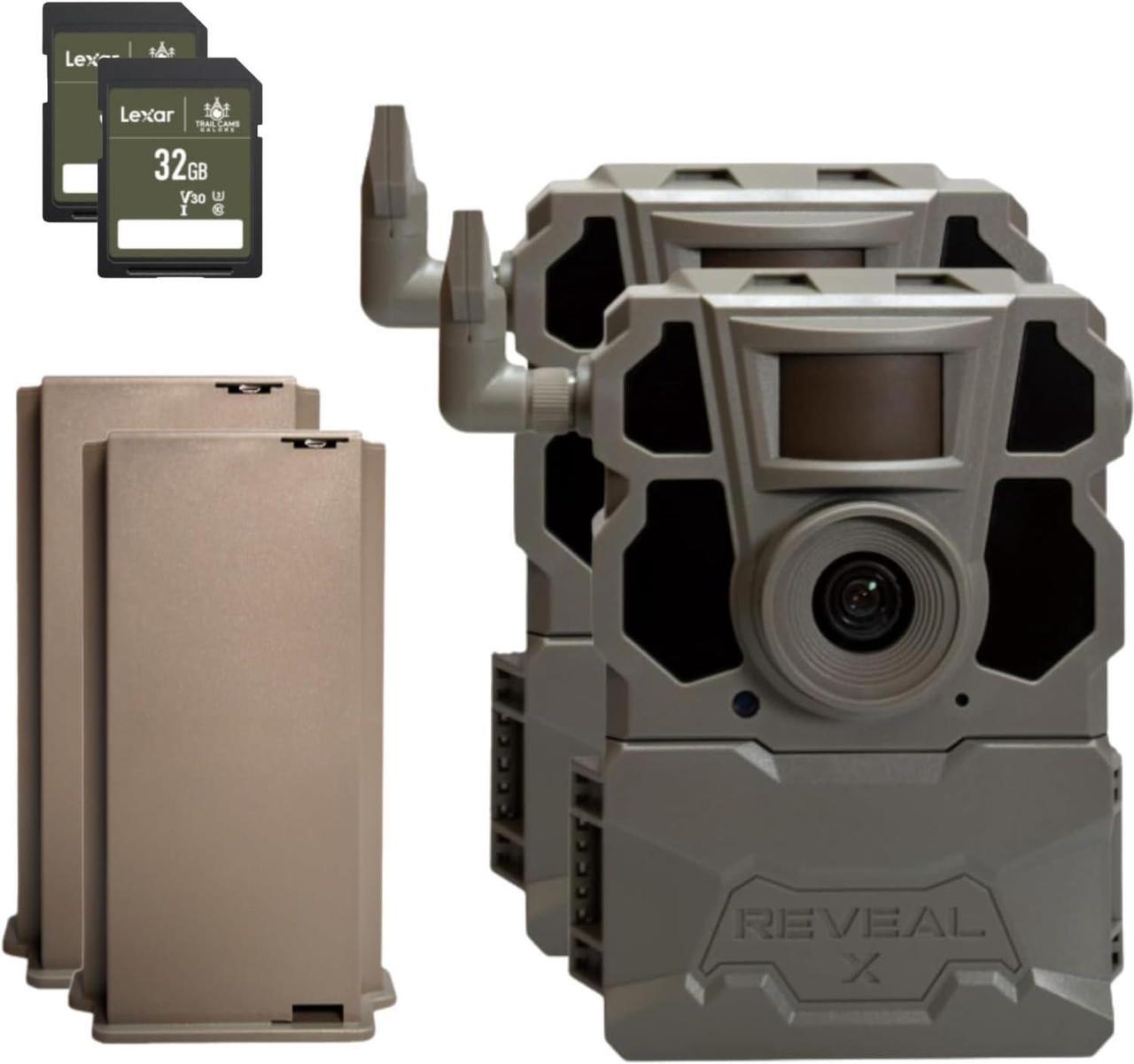 Main image of TACTACAM Reveal X Gen 2.0 LTE Cellular Trail Camera + 32GB SD Card + Lipo Lithium Battery Pack (2 PK)