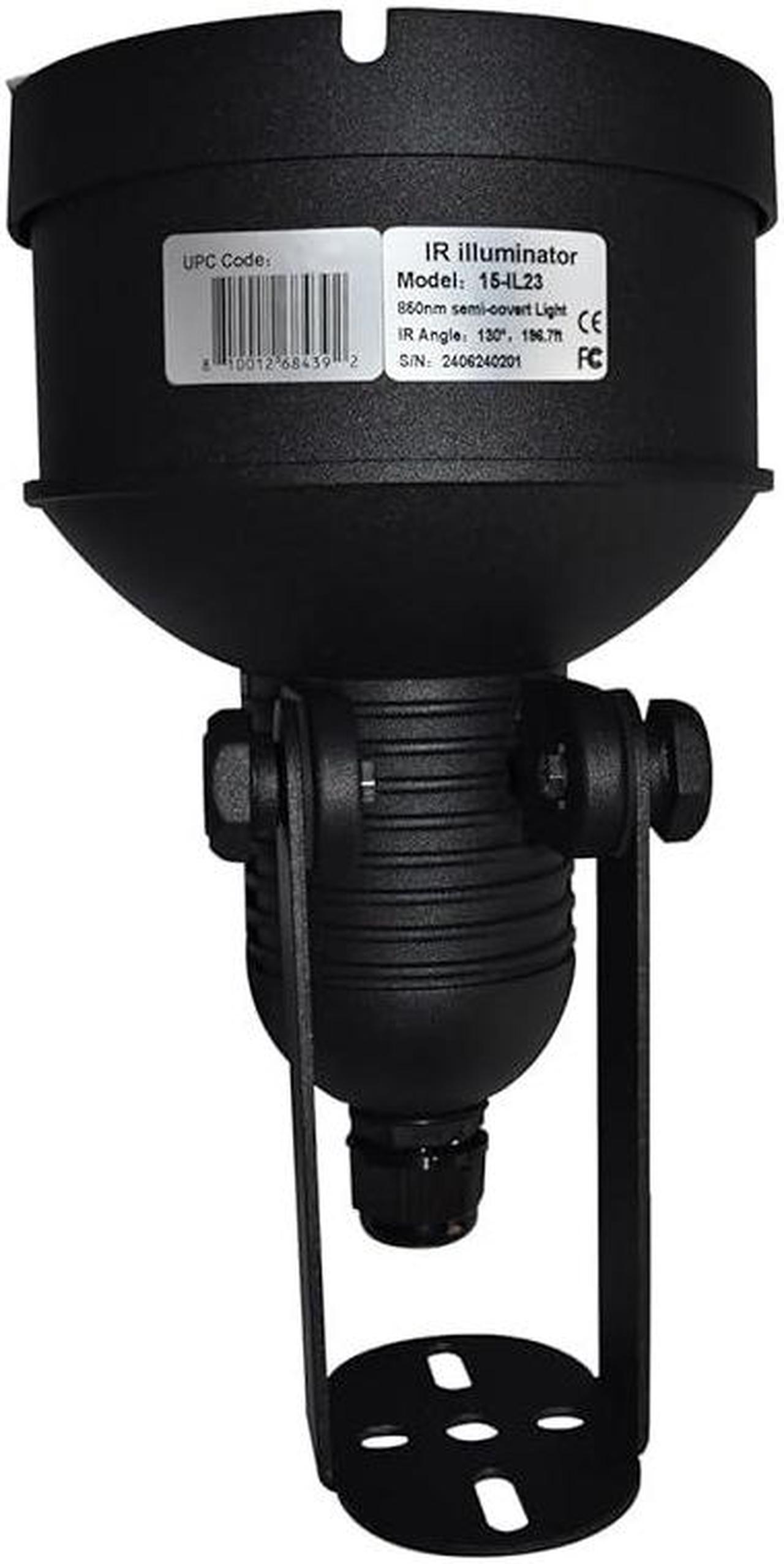 Alt view image 6 of 6 - Infrared Illuminator, 850nm 15 Super High Power LEDs, 130 Degree Angle, 180 Feet IR Distance, Waterproof LED Infrared Light for CCTV Security Camera