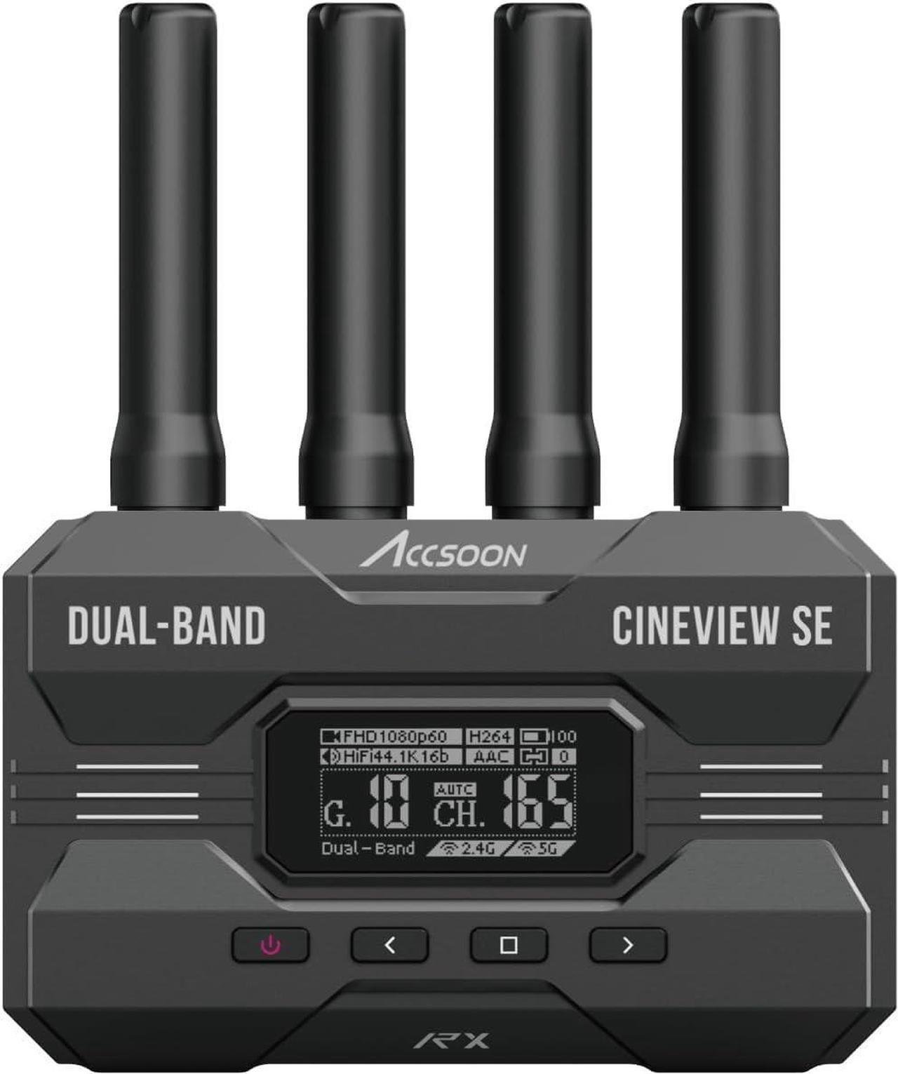 Main image of Accsoon CineView SE Multispectrum Wireless HDMI&SDI Video Receiver, 2.4GHz+ 5GHz Dual-Band Transmission, Range of 1200 ft/350m, Latency 0.05s&1080P FHD, Easy to Use-Receiver Only