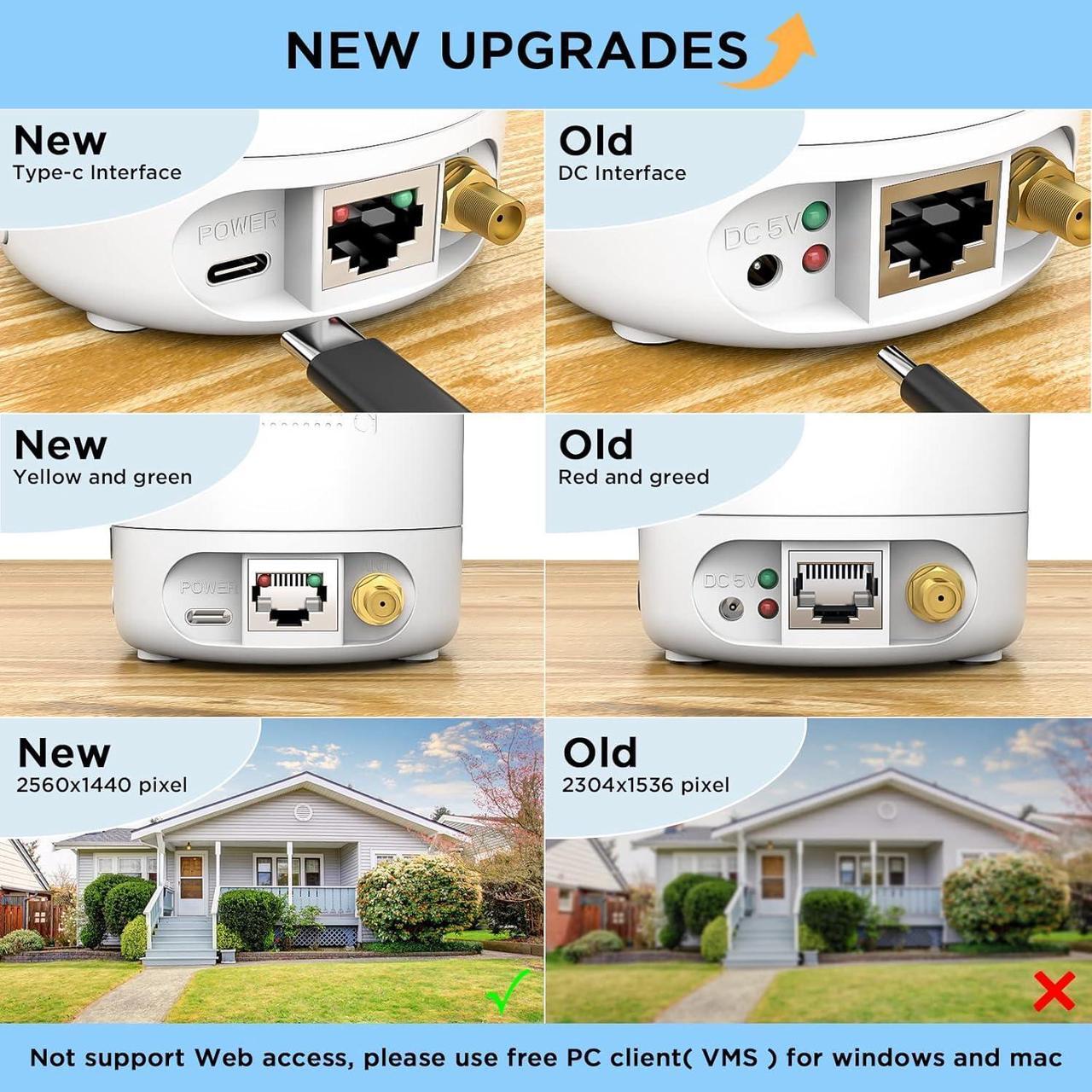 Alt view image 4 of 7 - FOSCAM Home Security Camera R4S 4MP(2K) WiFi Camera & SD4 2k 4MP Outdoor Security Camera, 5G/2.4GHz WiFi PTZ with 4X Optical Zoom