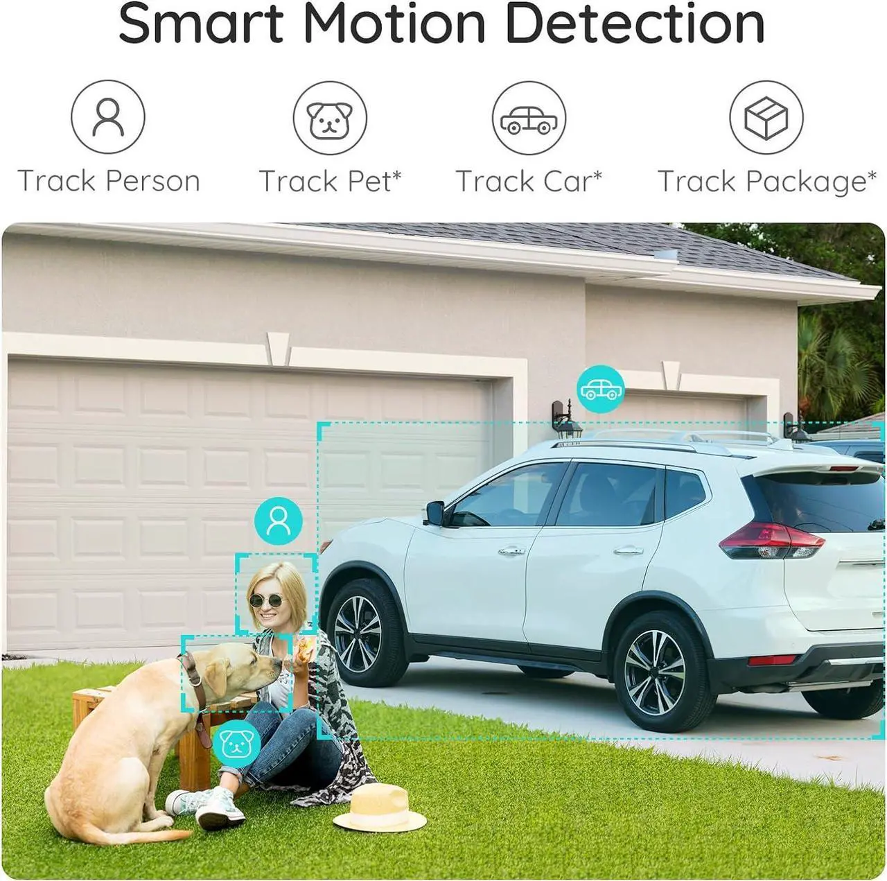 Alt view image 3 of 6 - Wireless Outdoor Security Camera Wireless 2K Camera for Home Security Battery Security Cameras 2.4GHz WiFi Smart Motion Detection,Color Night Vision,Waterproof, Cloud/SD Storage(2 Pack)