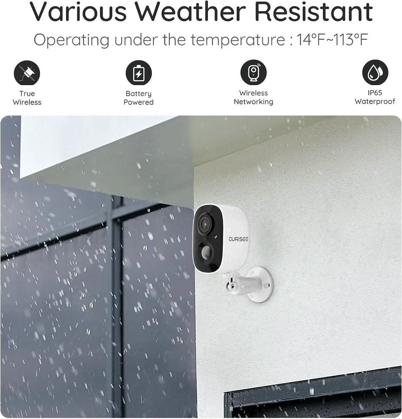 Alt view image 6 of 6 - Wireless Outdoor Security Camera Wireless 2K Camera for Home Security Battery Security Cameras 2.4GHz WiFi Smart Motion Detection,Color Night Vision,Waterproof, Cloud/SD Storage(2 Pack)