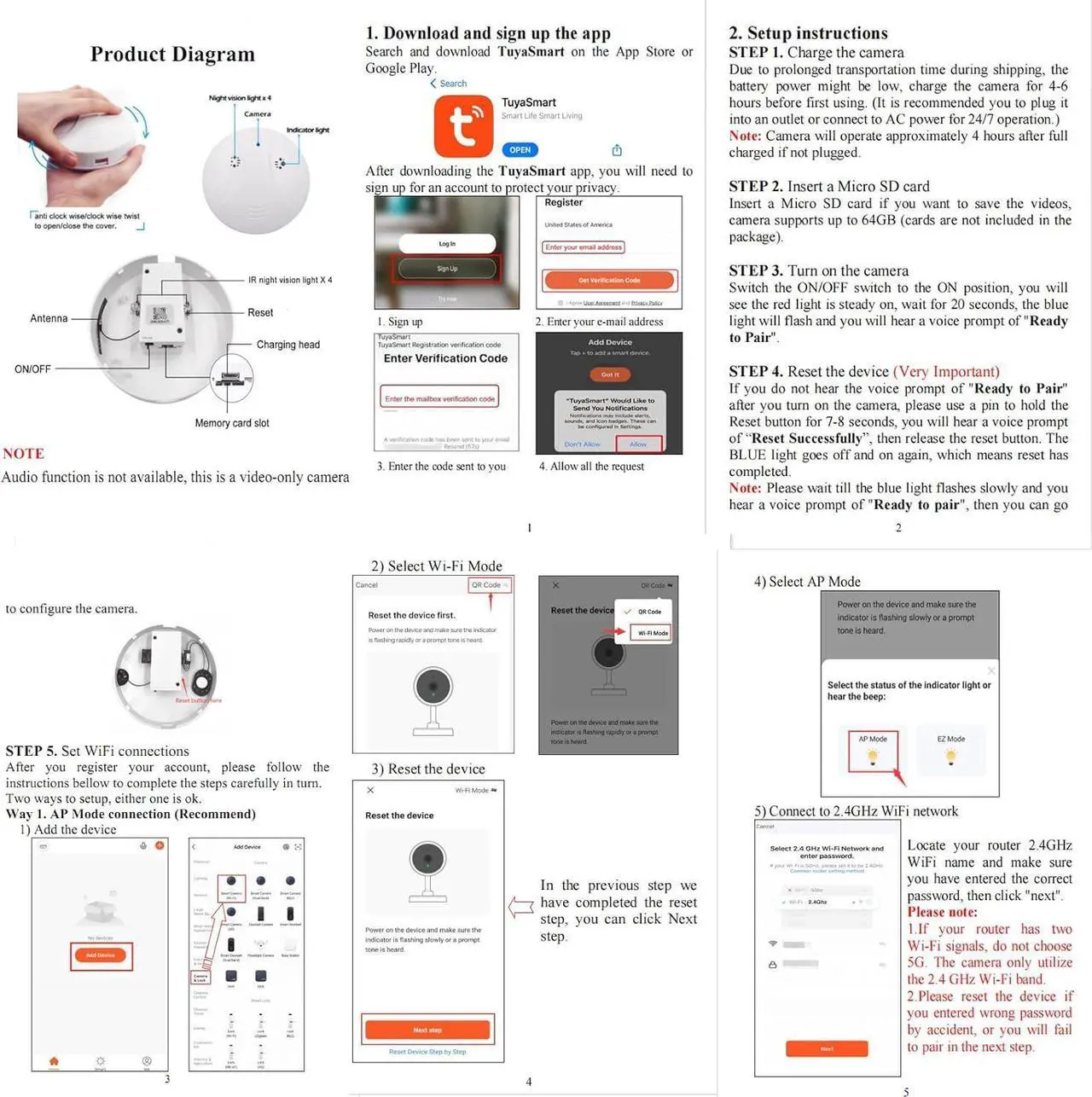 Alt view image 7 of 7 - Mini Detector Camera, HD 1080P Wireless Security Nanny Cam Smoke Detector Camera with Motion Detection/Night Vision/Remote View for Home and Office Surveillance, No Audio