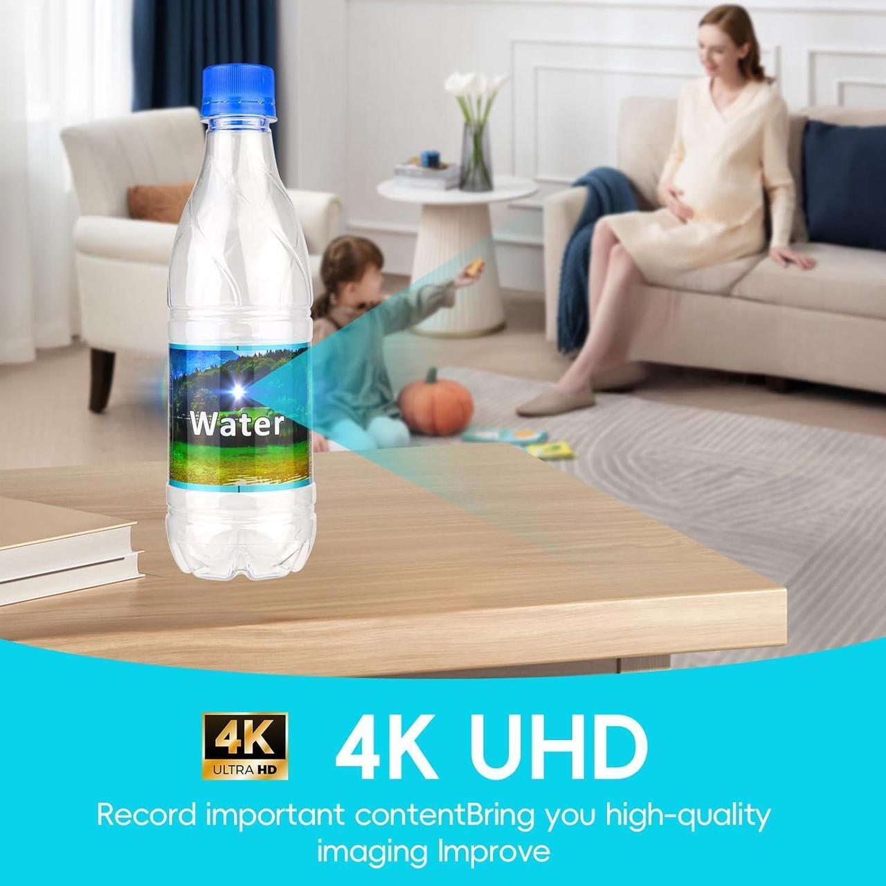 Alt view image 2 of 6 - Bottle Camera - Mini Camera - Wireless Nanny Cam - Full HD 4K - Indoor Home Security- with Night Vision Cameras-NO Audio