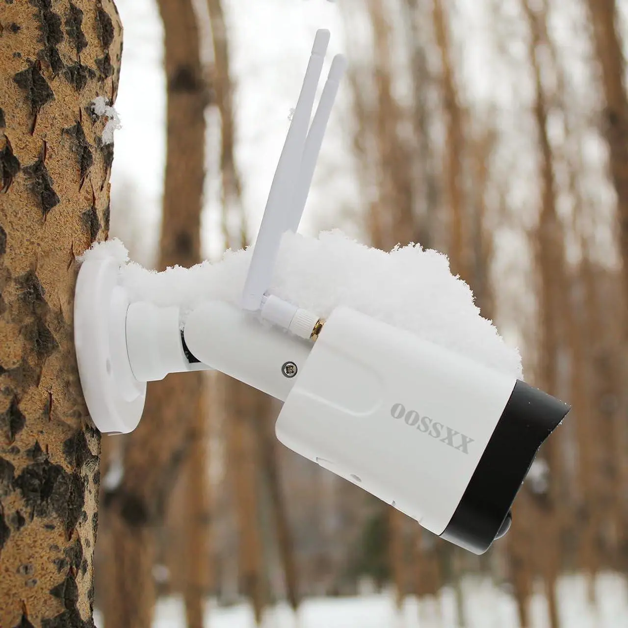 Alt view image 6 of 7 - 2-Way Audio & PIR Detection Dual Antennas Outdoor Wireless Security Camera System 5.5MP Wi-Fi Video Surveillance