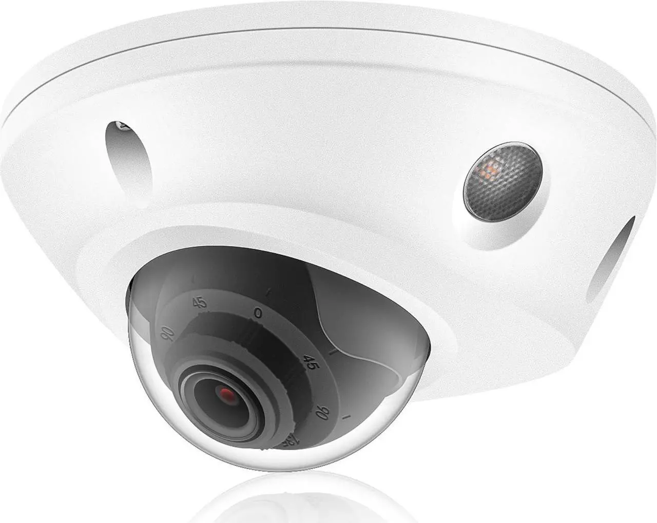 Main image of 4K 8MP Mini Dome PoE IP Camera Outdoor 2.8mm Lens 105° Wide Angle, 98Ft Night Vision, Waterproof IP67, H.265, ONLY Compatible with Hik Vision Uniview NVR, Low Profile IP Camera