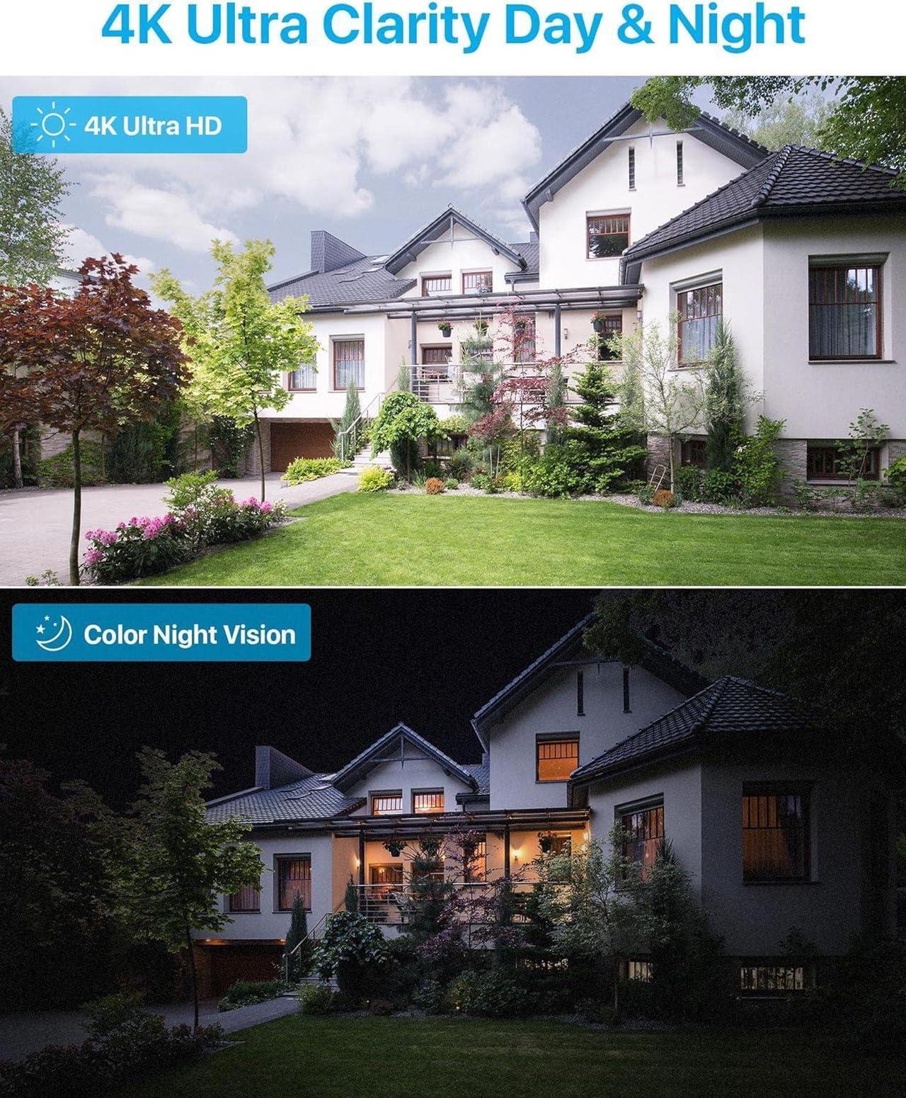 Alt view image 2 of 7 - Gadpiparty ZOSI 4K 8CH Spotlight PoE Security Camera System,8pcs 4K Outdoor IP Cameras,Color Night Vision,Person Vehicle Detection,2 Way Audio,8Channel 8MP NVR Recorder with 2TB HDD for Home 24/7 Rec