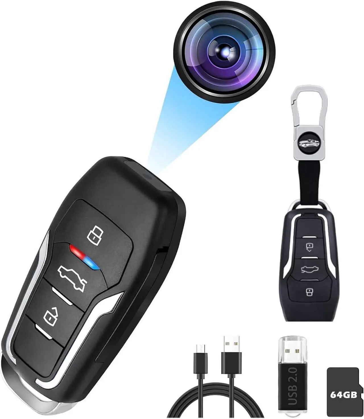 Main image of Hidden camera, surveillance camera, 1080P WiFi mini camera, real-time viewing, cloud and SD storage, clear night vision, intelligent motion detection, secure wireless camera (Supports 256G SD cards).