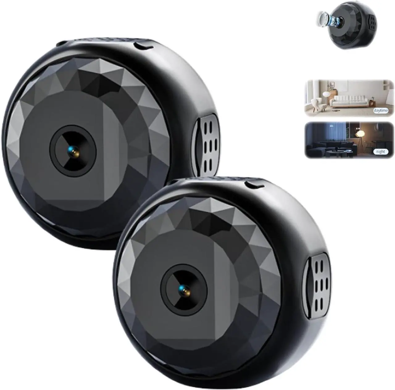 Main image of Mini Camera,Hidden Camera,Mini Guard Magnetic Security Camera,Upgraded Mini 1080p Hd Wireless Magnetic Security Camera (2PCS)