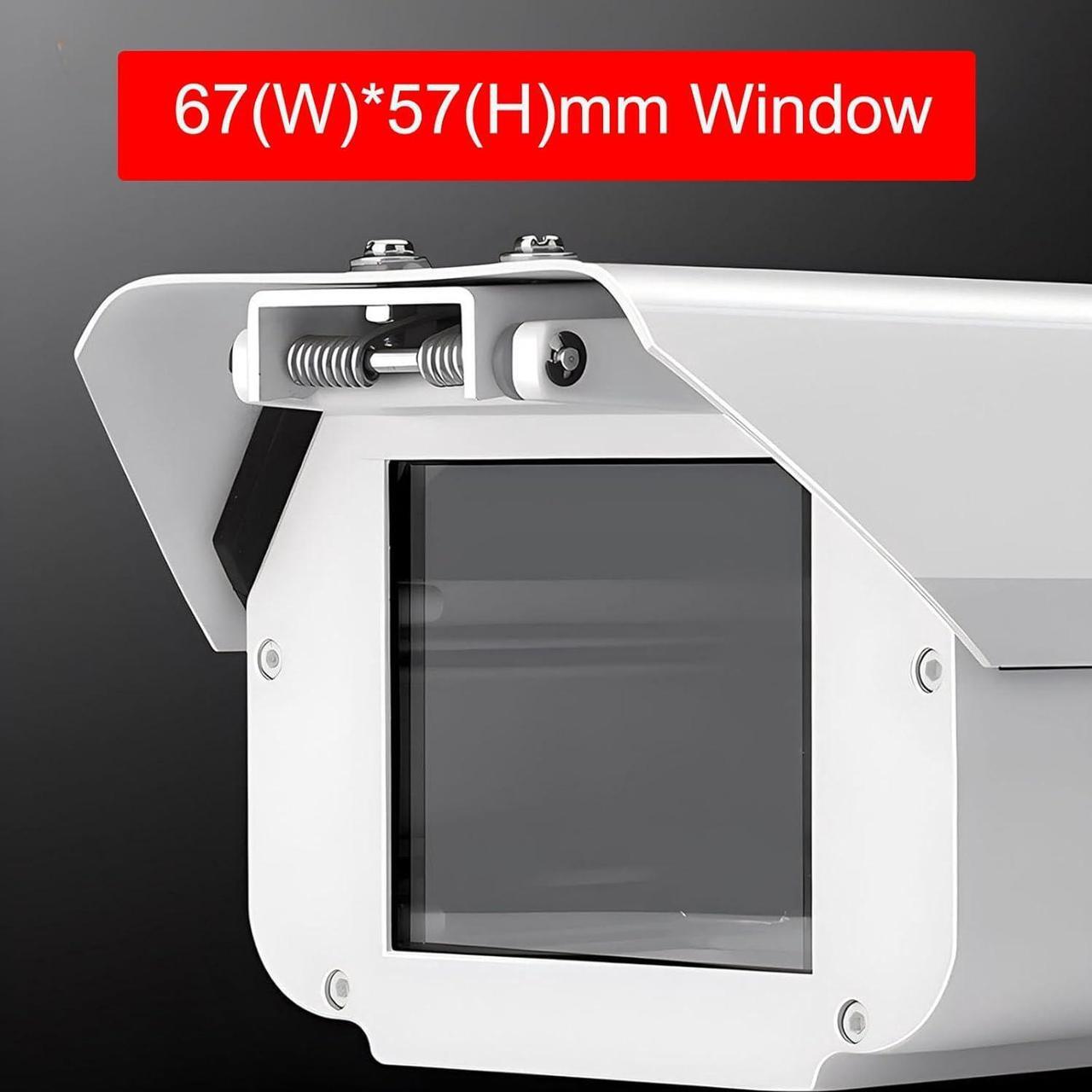 Alt view image 2 of 7 - 15inches Big CCTV Camera Housing Outdoor Aluminum Alloy Rainproof Protective Enclosure (15'' Box+Double Sunshade+ 24V DC Wiper)