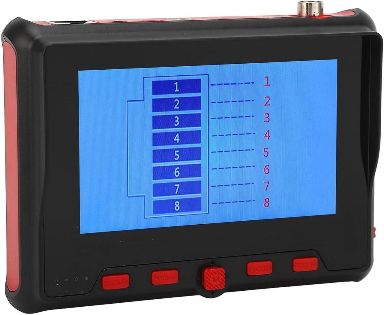 Main image of CCTV Test Monitor, 4.3in Display AHD TVI CVI UTP Cable Tester 8MP Security IP Camera Tester Multifunctional CCTV Tester Home Industrial Network Cable Tester for Maintenance Repair (US Plug)