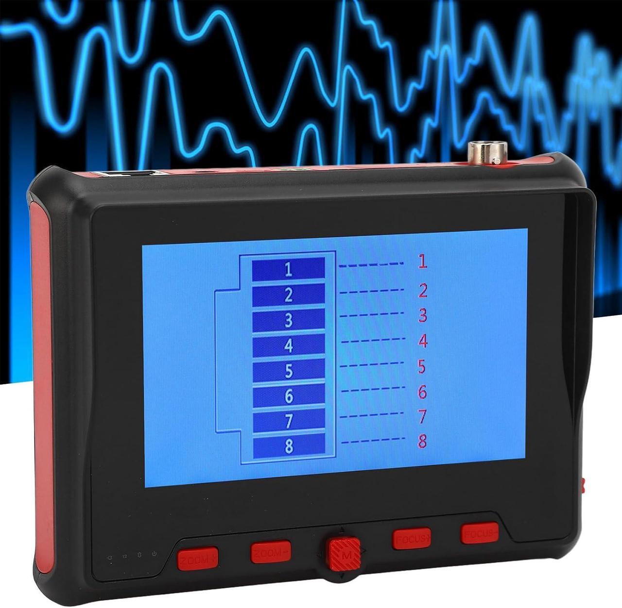 Alt view image 4 of 7 - CCTV Test Monitor, 4.3in Display AHD TVI CVI UTP Cable Tester 8MP Security IP Camera Tester Multifunctional CCTV Tester Home Industrial Network Cable Tester for Maintenance Repair (US Plug)