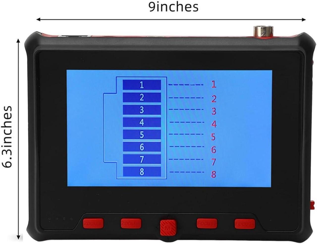 Alt view image 6 of 7 - CCTV Test Monitor, 4.3in Display AHD TVI CVI UTP Cable Tester 8MP Security IP Camera Tester Multifunctional CCTV Tester Home Industrial Network Cable Tester for Maintenance Repair (US Plug)