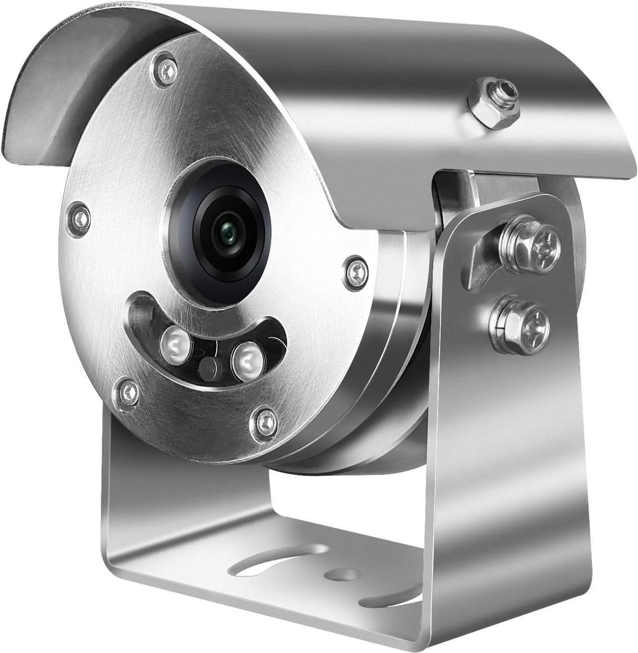 Main image of HJT 5MP POE Explosion Proof Camera, 304 Stainless Steel, Outdoor UltraHD Security Camera, 3.6mm Lens, 85° View Angle, 98ft IR Night Vision, IP66 Weatherproof