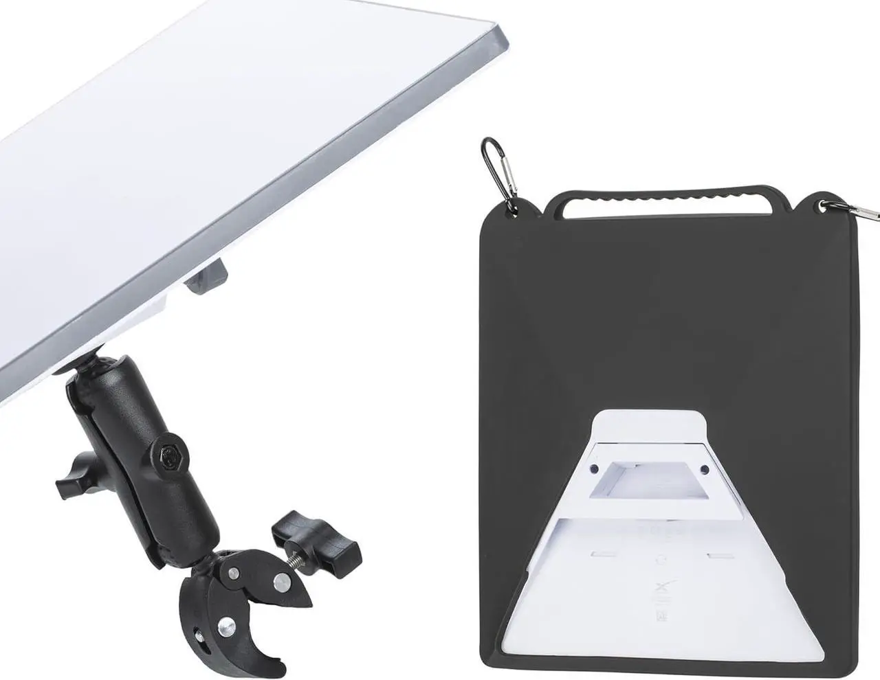 Main image of Starlink Mini Pole Clamp Mount, Universally Adjustable Angle Clamp Clamp Mount for Starlink Mini, Soft Silicone Case Protect and Portable for Starlink Mini, Starlink Mini Carry Travel Handle Case, Sta
