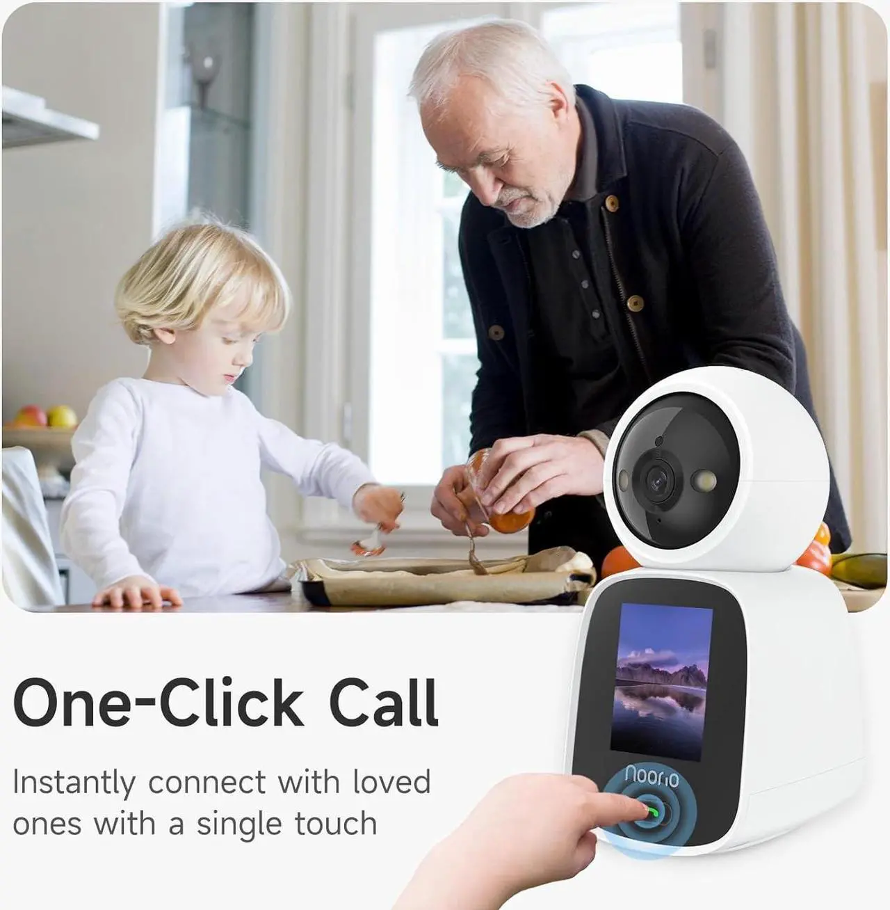 Alt view image 7 of 7 - Noorio B200 Wireless Outdoor Security Camera & CL200 2-Way Video Calling Indoor Camera