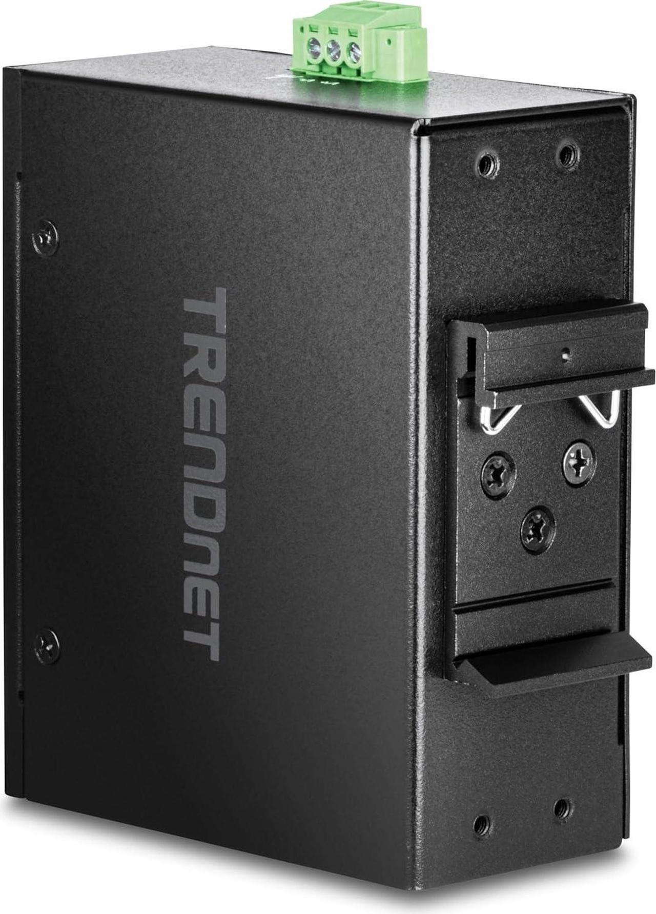 Alt view image 6 of 7 - TRENDnet 8-Port Industrial Gigabit DIN-Rail Mini Switch, TI-GLC80, 8 x Gigabit Ports, Extreme Temperature IP30 Rated, 16Gbps Switch Capacity, Black