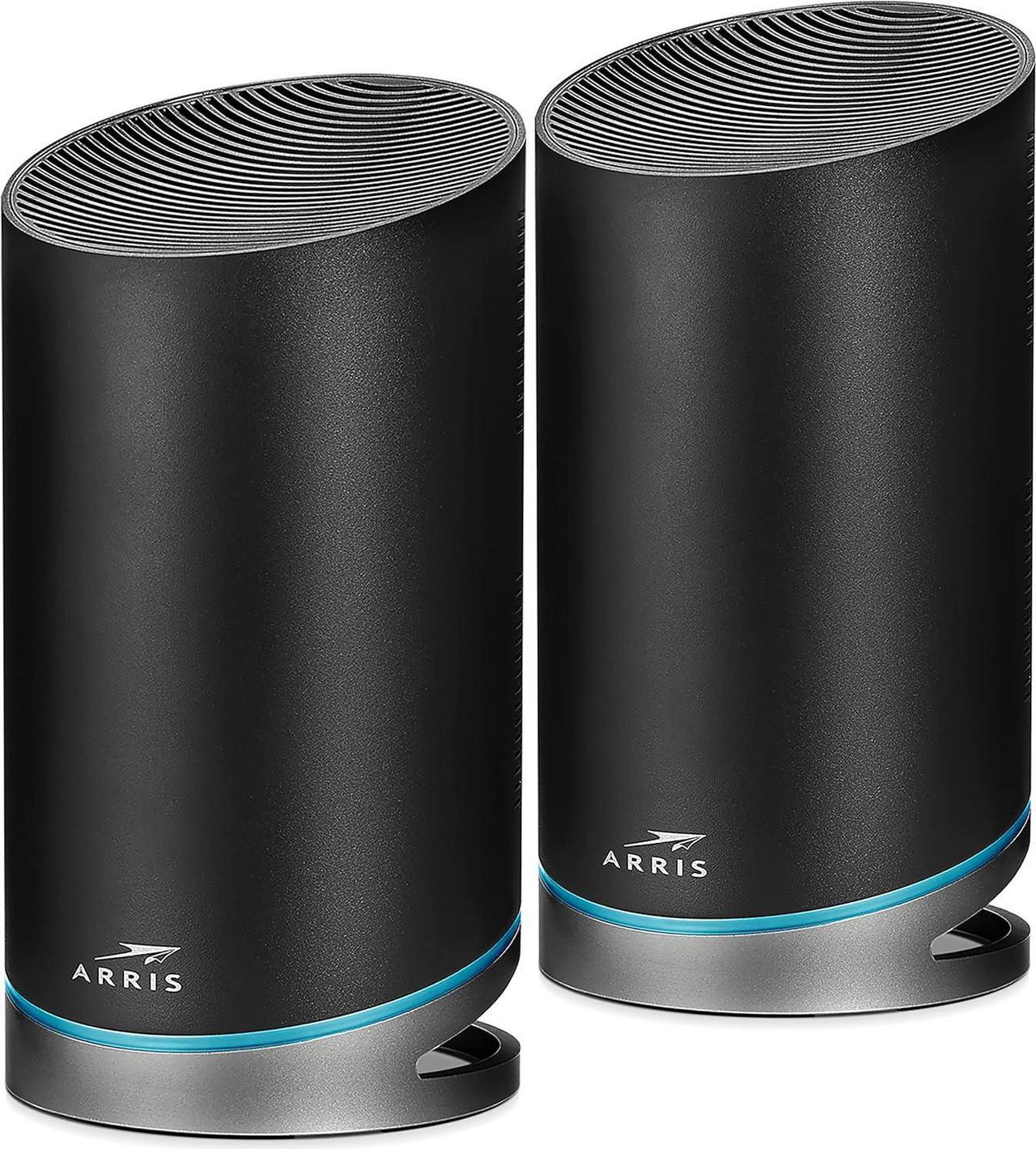 Alt view image 2 of 7 - ARRIS Surfboard mAX Pro W133 Tri-Band Mesh Wi-Fi 6 System & ARRIS Surfboard SB8200 DOCSIS 3.1 Cable Modem | Approved for Comcast Xfinity, Cox, Charter Spectrum, & More | Two 1 Gbps Ports