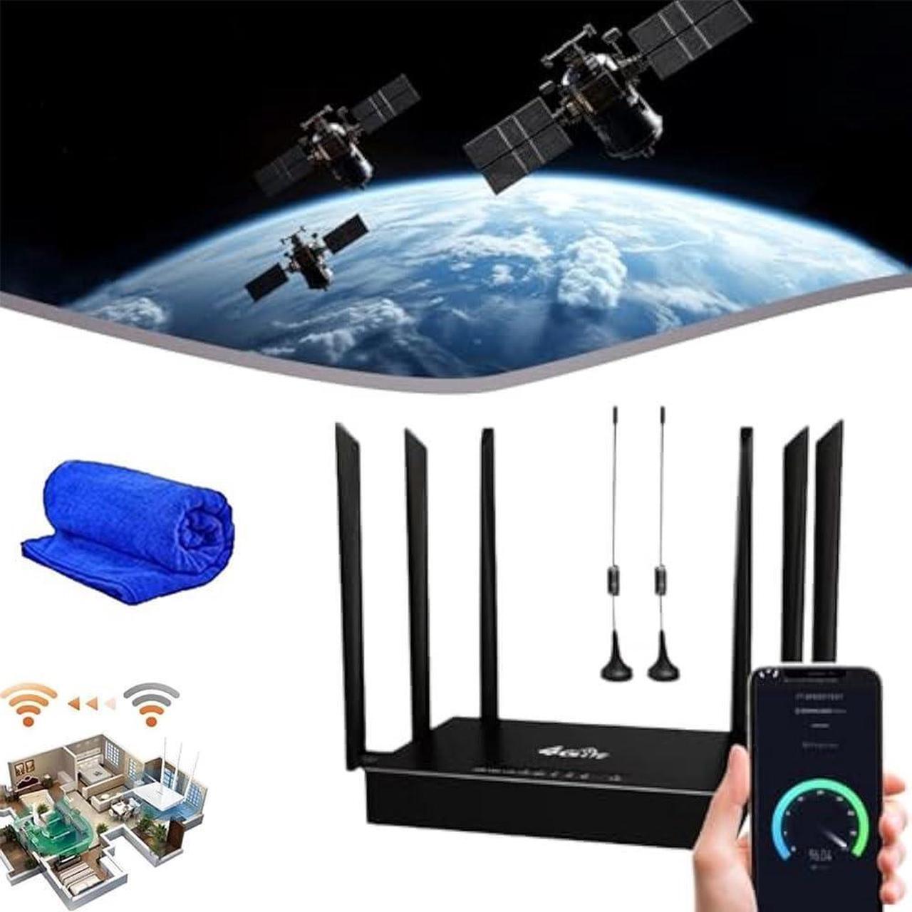 Main image of Ultra Link Free WiFi Router Unlimited Satellite Internet WiFi 6 Router Wireless Internet High Speed Smart Router with 6 Omnidirectional Antennas for Stay Connected Anywhere Plug and Play