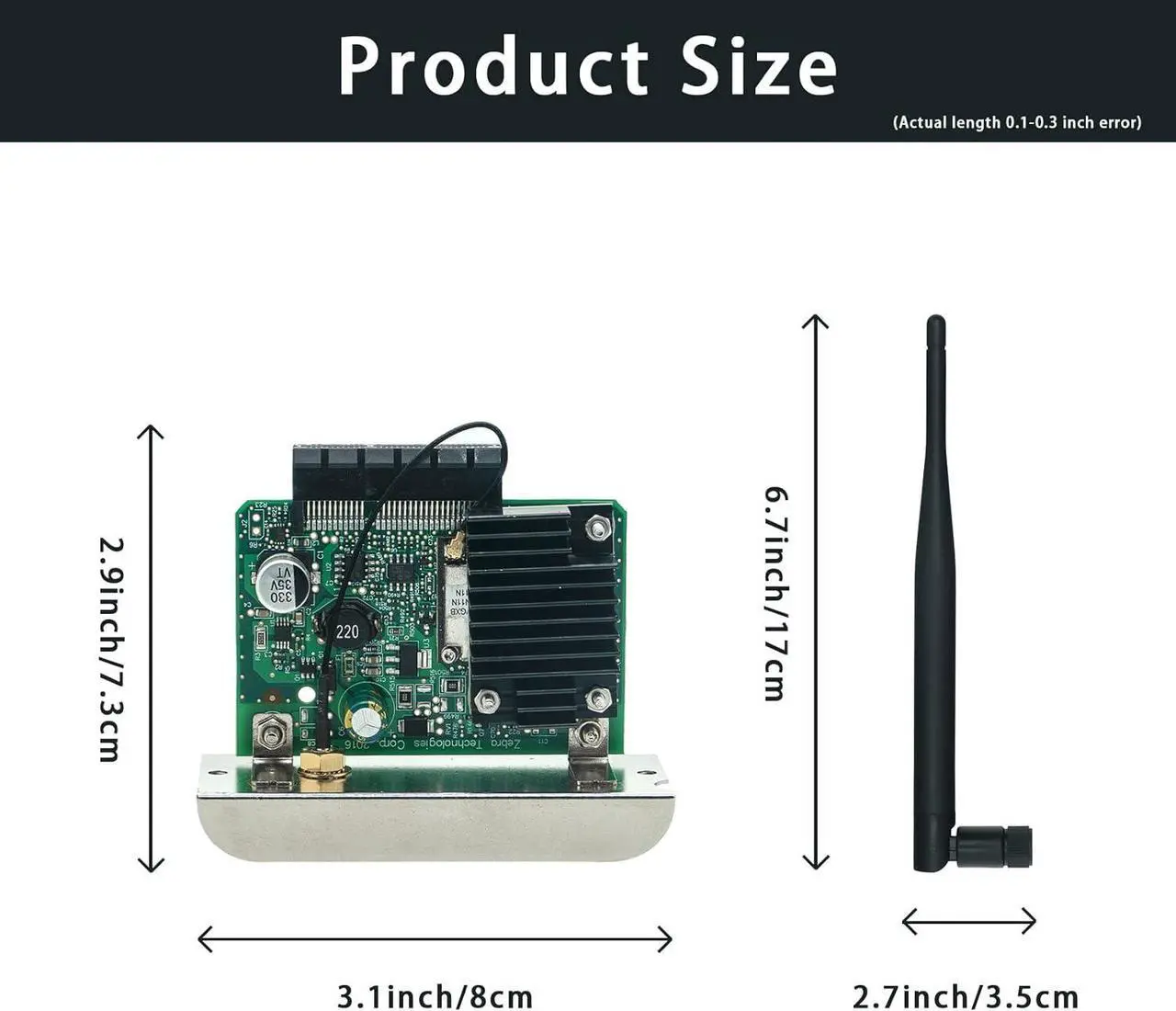 Alt view image 7 of 7 - LANADO Network Card for Zebra ZT210 ZT230 ZT410 ZT420 Label Printer,Internal Ethernet Print Server