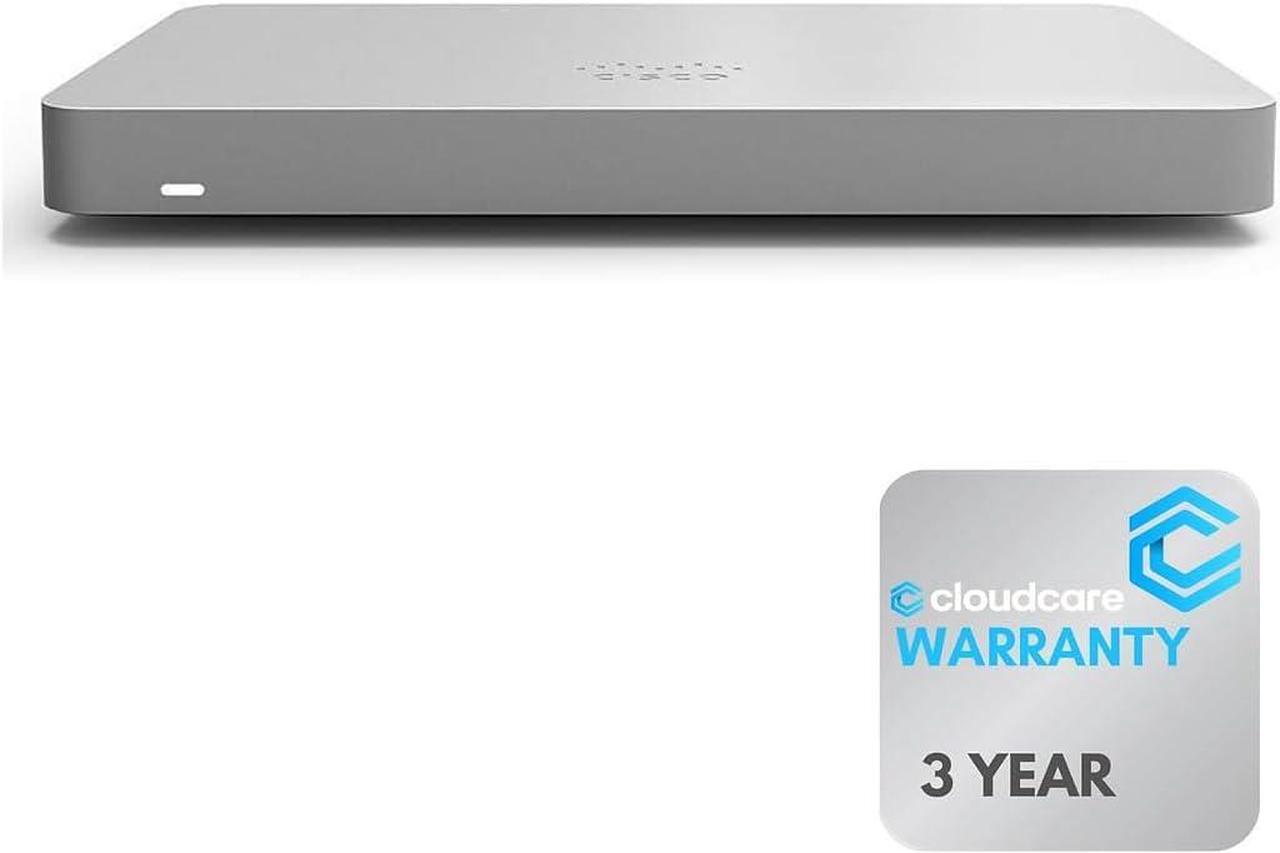 Main image of MX68-HW Meraki MX68 Cloud Managed Security & SD-WAN Appliance (MX68-HW) | 600 Mbps | 450 Mbps VPN | 12 Ports | Stay Protected with Cloud Care's 3 Year Warranty (No Meraki License Included)