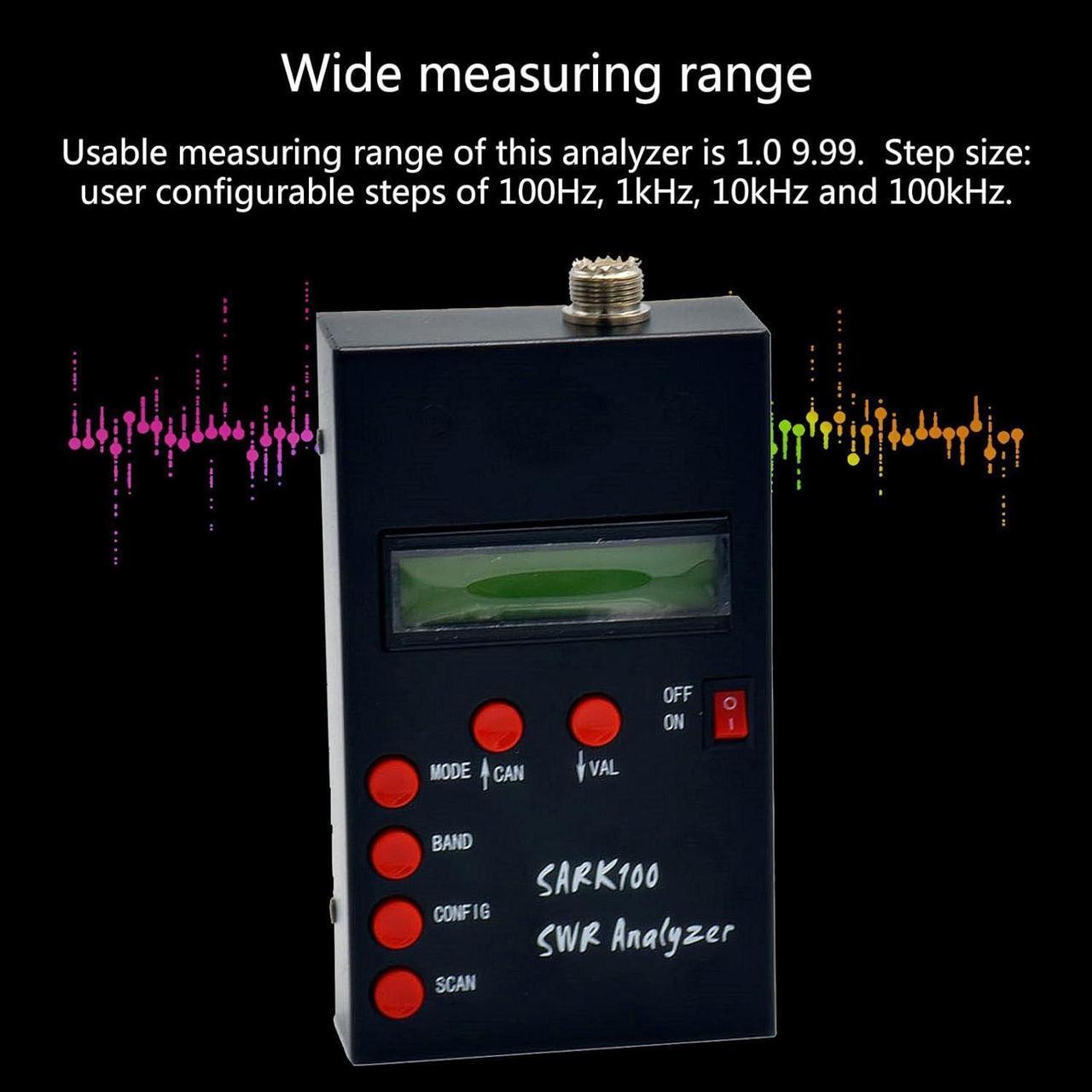Alt view image 3 of 7 - 1-60Mhz Shortwave Antenna Analyzers Digital Display Shortwave Antenna Analyzers Meter Tester for 2 Way Radio