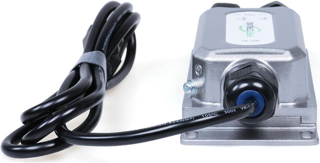 Alt view image 3 of 6 - FASTCABLING Outdoor Industrial PoE++ Injector, 10/100/1000Mbps, IEEE802.3bt, Supplies up to 60W, 100-240V AC Input, Built-in Power Supply, IP67 Waterproof, 6kV Surge Protection, Distances up to 100M