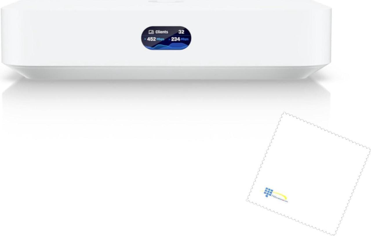 Main image of TWA Bundle of Ubiquiti UCG-Ultra Multi-WAN UniFi Cloud Gateway with Advanced Routing and Security Features with Microfiber Cloth