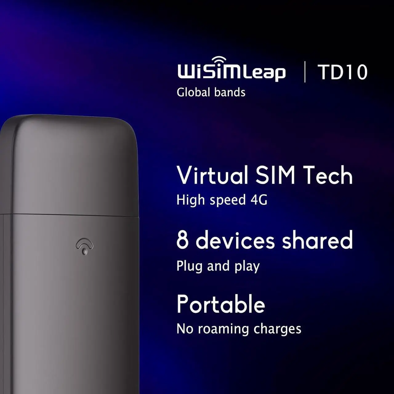Alt view image 2 of 6 - Mobile Hotspot Device for Global Travel 4G Pocket Router WiFi Dongle Car Hotspot WiFi Laptop Hotspot No Roaming Charges No Physical Card No Contracts 150 Countries 10GB for North America