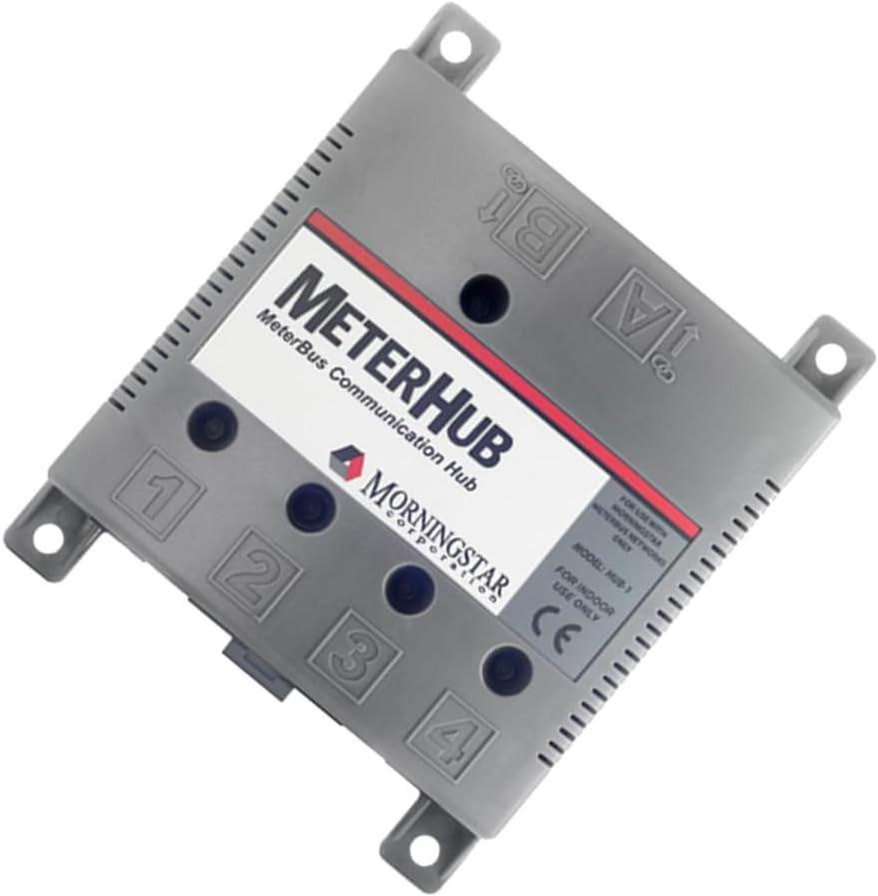 Alt view image 4 of 6 - Morningstar MeterHub (HUB-1) - Enables up to 15 Morningstar Products, Meters, and Accessories to Connect Over a Single MeterBus Network - Wall or DIN Rail Mounting, Features 5 Status LED Indicators