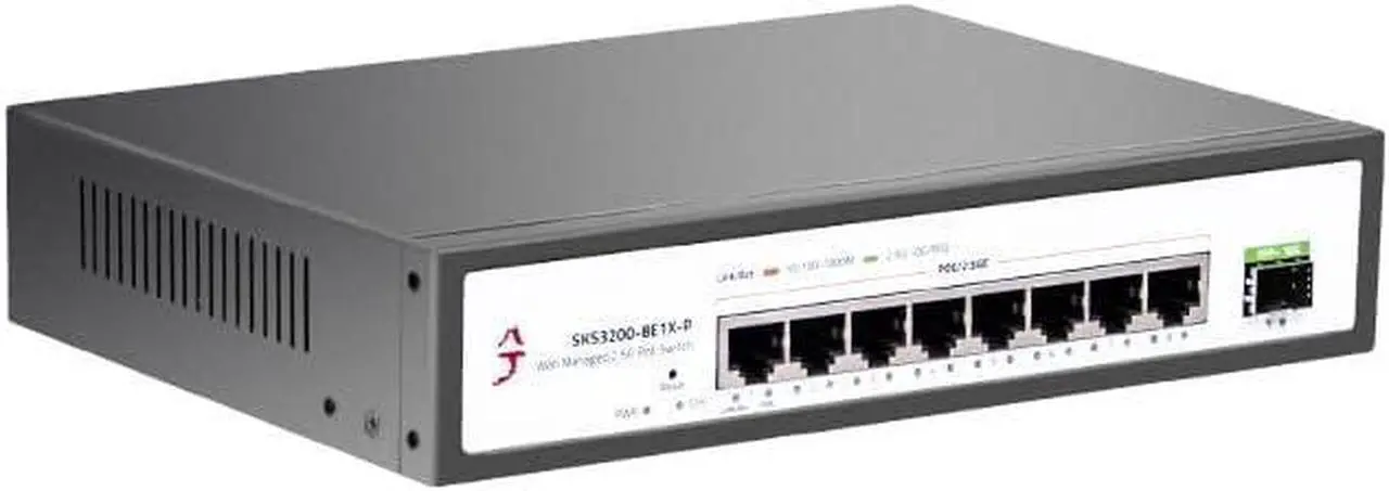 Alt view image 5 of 6 - 9-Port 2.5G Web Managed PoE+ Ethernet Switch, 8X 2.5GBase-T PoE+ Ports with10G SFP+, 2.5Gb Network Switch Support VLAN/LACP/QoS/STP/IGMP, Ethernet Splitter, Metal Casing