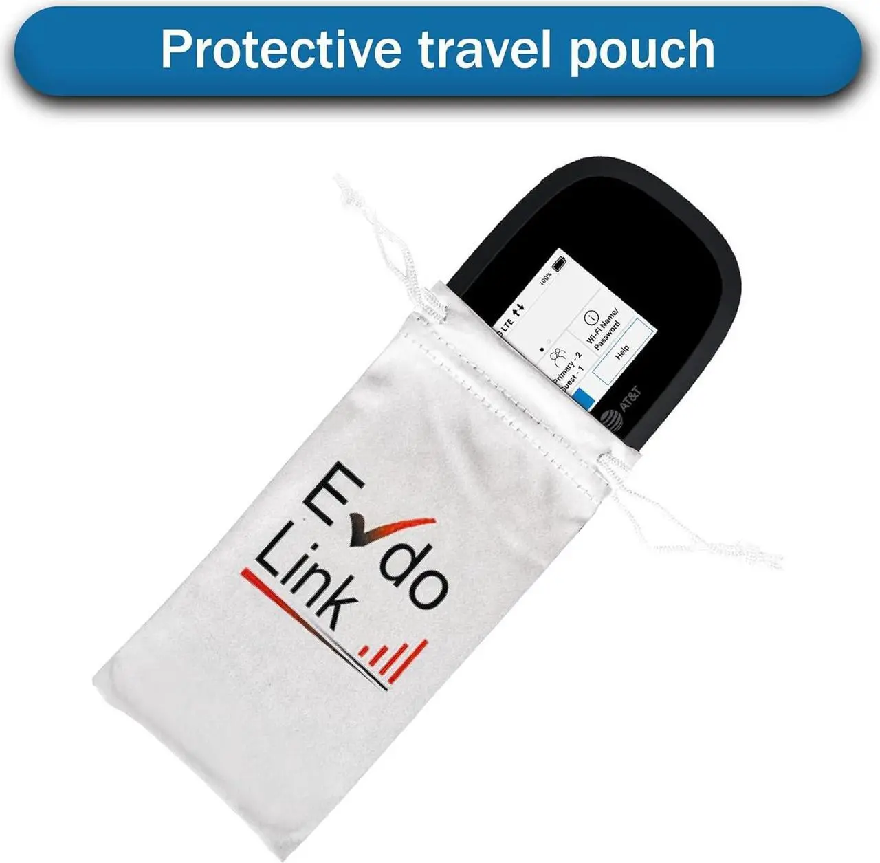Alt view image 6 of 7 - AT&T Wireless Hotspot WiFi Device 4G LTE MiFi 8000 | Global 4G Cat18 LTE | Up to 1 Gbps | EVDO-LINK Bundle for Mobile Hotspot Device | with SIM Card and Extra Battery