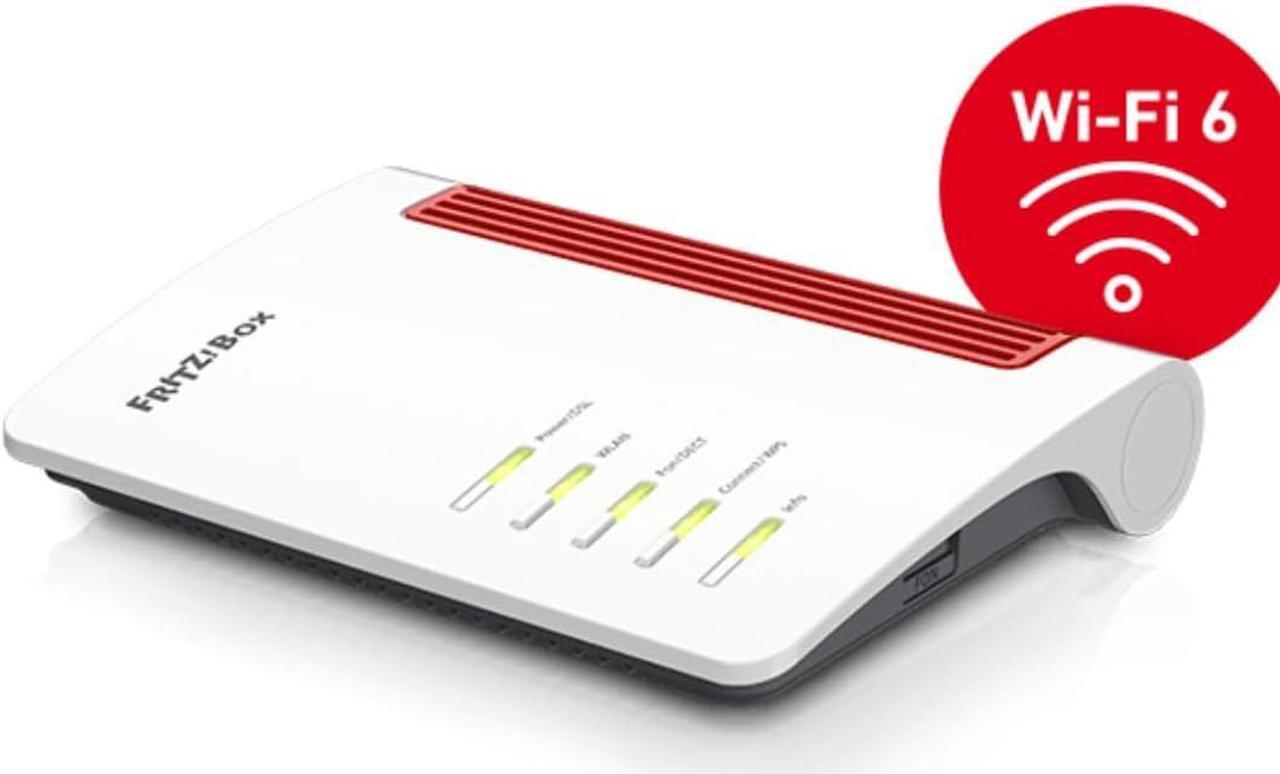 Alt view image 3 of 7 - AVM FRITZ!Box 7510 (Wi-Fi 6 DSL Router (WLAN AX), up to 600 Mbps (2.4 GHz), VDSL Supervectoring 35b up to 300 Mbps, WLAN Mesh, DECT Base, Media Server, Suitable for Germany)
