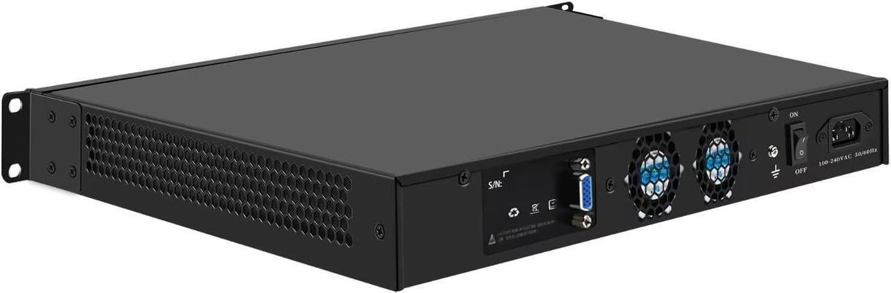 Alt view image 7 of 7 - 1U Rackmount Firewall Appliance 989 Core i7 3520M, Dual SFP+ 10GbE Router PC Support OPNsense, 19 Inch Network Security Hardware with 8GB RAM 128GB SSD, VGA, 6 x LAN, COM