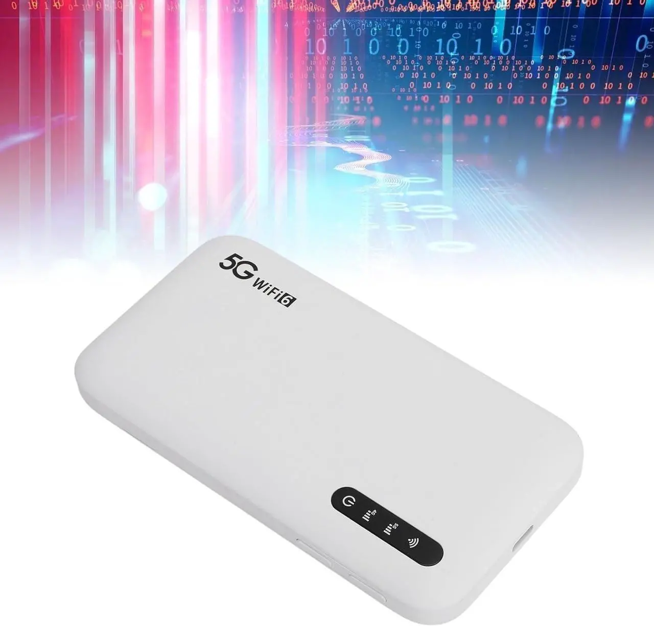 Alt view image 4 of 7 - 5G Mobile Hotspot, Portable Hotspot Pocket 6 Mobile Hotspot Router with SIM Card Slot, 16 Connected Devices, Hotspot Device for Travel, Camping
