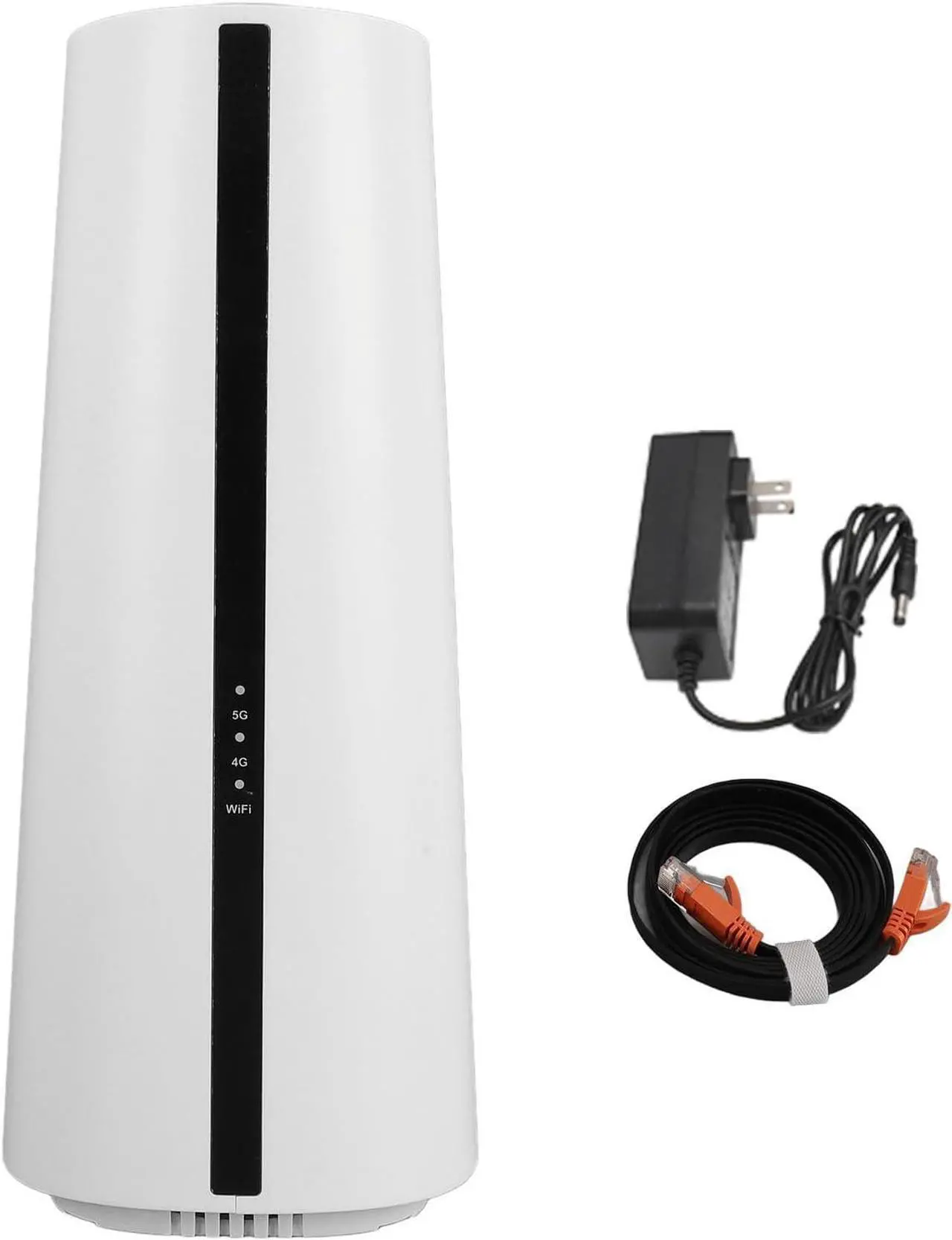 Alt view image 7 of 7 - 5G CPE Router with SIM Card Slot, 5G NR NSA SA Dual Band Home Router with Built in Antennas, Wire Less Internet Router for Home Office Indoor, 64 Users Support (US Plug 100 to