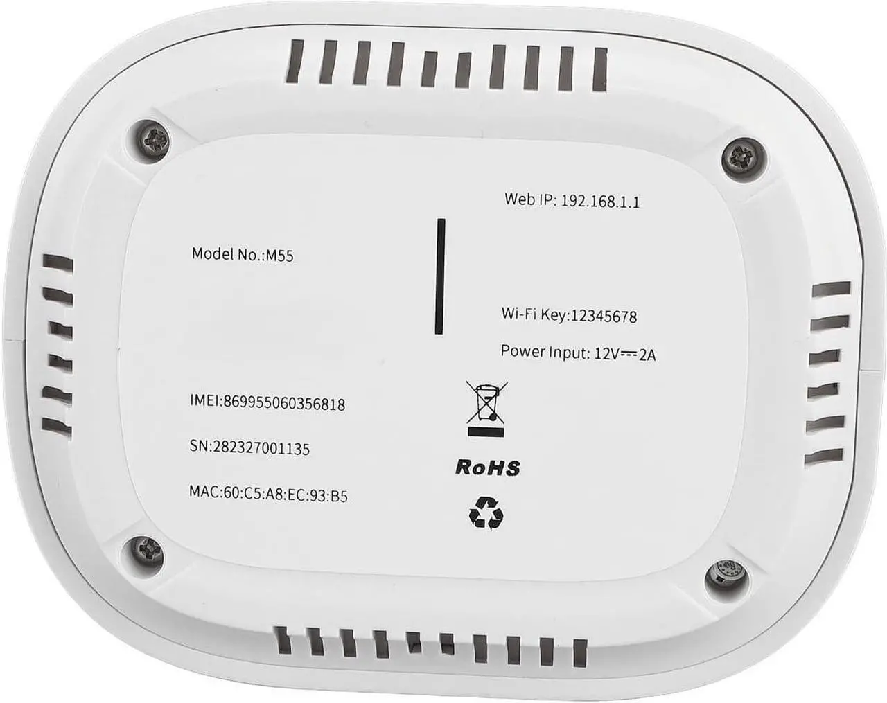Alt view image 6 of 7 - 5G CPE Router with SIM Card Slot, 2.4G 5.8G Dual Band Cellular Modem, 5G NR SA/NSA 5G Modem High Speed Router Support 64 Users (US Plug 100-240V)