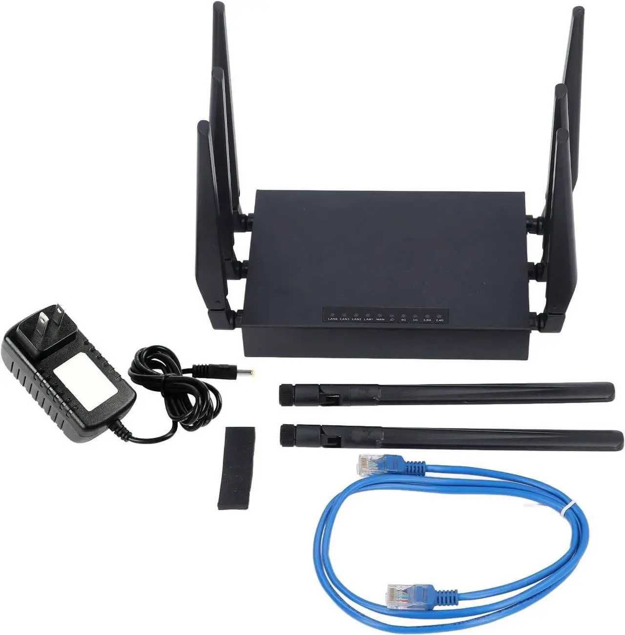 Alt view image 6 of 7 - 5G CPE Router with SIM Card Slot High Speed WiFi6 Gigabit Ethernet Network Router 8 Antennas for Home Office RV Travel (US Plug)