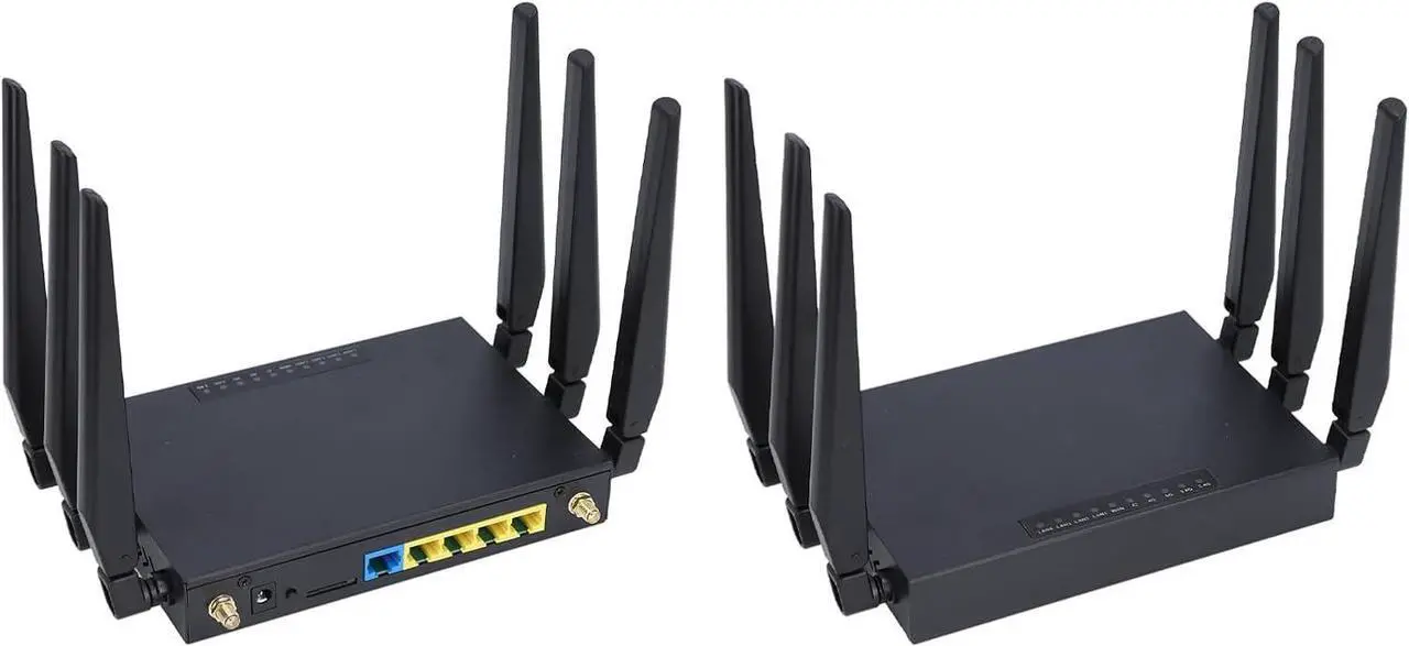 Alt view image 2 of 7 - 5G CPE Router with SIM Card Slot High Speed WiFi6 Gigabit Ethernet Network Router 8 Antennas for Home Office RV Travel (US Plug)