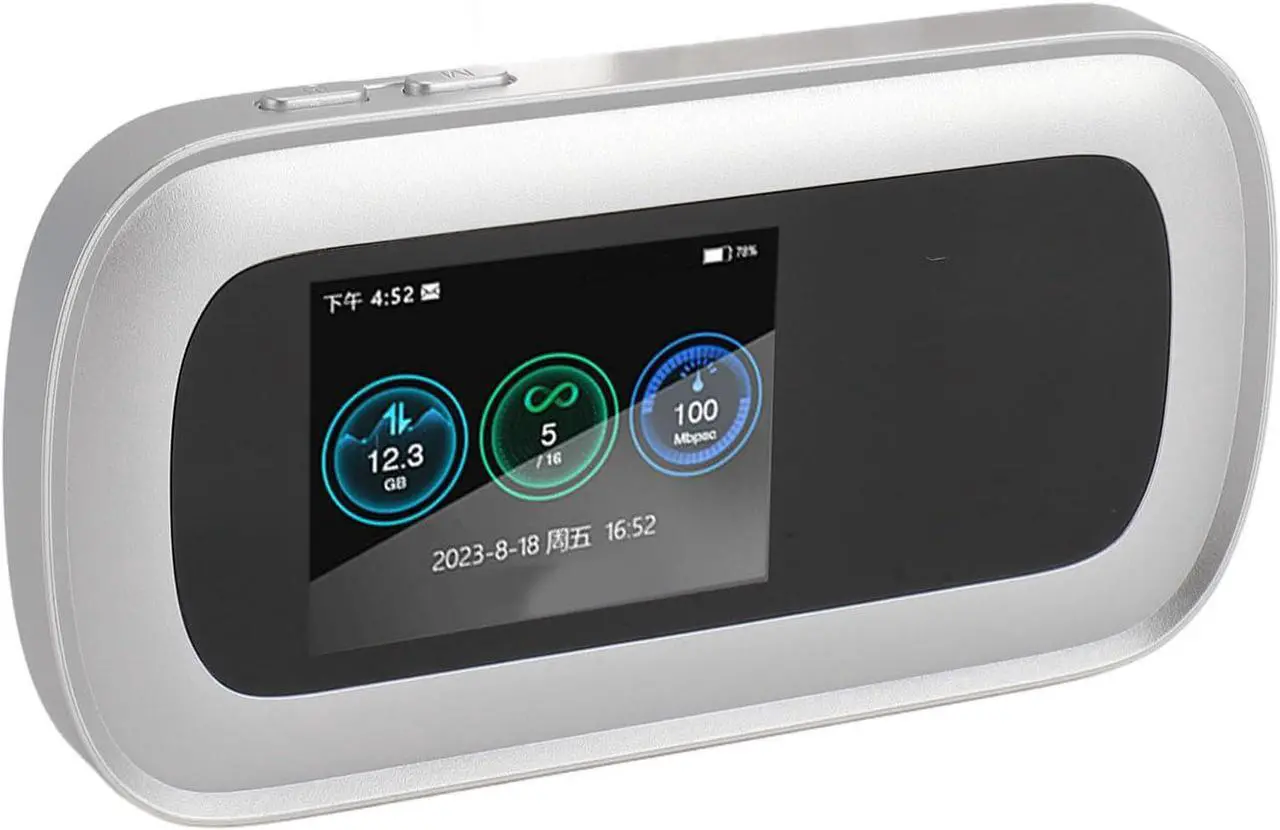 Main image of 5G Mobile Hotspot Router, 2.5 Inch Color Screen Octa Core CPU, WiFi6 5G 4G LTE Travel Router with SIM Card Slot for 11, Up to 16 Users
