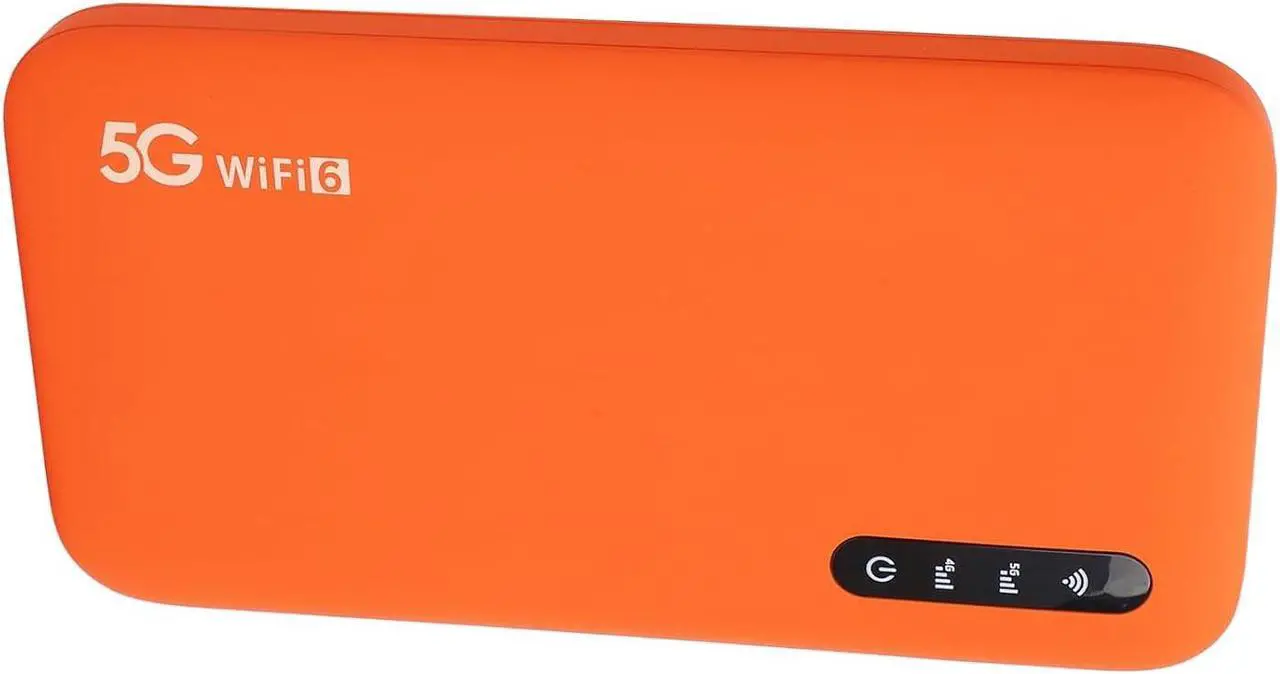 Alt view image 7 of 7 - 5G Mobile Wi Fi Hotspot, 2.77Gbps High Speed, Double Band Wi Fi6, Support 16 Devices, Portable Hotspot Router with SIM Card Slot, 6100mAh Battery Wi Fi Hotspot for Travel